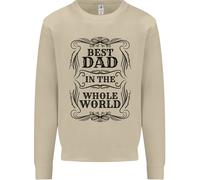 Festa Del Papà Migliore Papà IN la Parola Uomo Felpa Maglione