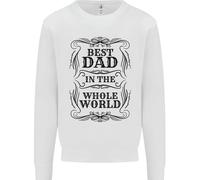 Festa Del Papà Migliore Papà IN la Parola Uomo Felpa Maglione