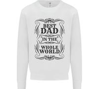 Festa Del Papà Migliore Papà IN la Parola Uomo Felpa Maglione