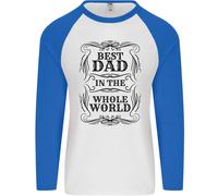 Festa Del Papà Migliore Papà IN la Parola Uomo L/S Baseball T-Shirt