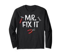 Festa del papà Mr Fix it Fun DIY Handy Man Dad Daddy Match Men Maglia a Manica