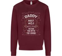 Festa Del Papà No 1 Papà Uomo Mito Leggenda Uomo Felpa Maglione