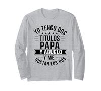 Festa del papà per il nonno in spagnolo dia del padre abuelo Maglia a Manica