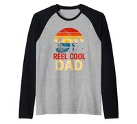 Festa del papà Reel Cool Dad Fishing Maglia con Maniche Raglan