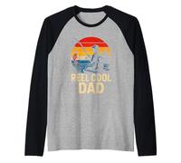 Festa del papà Reel Cool Dad Fishing Maglia con Maniche Raglan