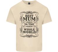 Festa Della Mamma Best Mum IN The World Uomo Cotone T-Shirt