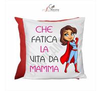 FESTA DELLA MAMMA Cuscino Quadrato che fatica la vita da mamma regalo