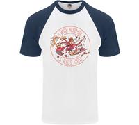 Festa Della Mamma Ero Normale Cinque Bambini Fa Maglietta Baseball Uomo S/S