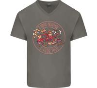 Festa Della Mamma Ero Normale Cinque Bambini Fa Maglietta In Cotone A V Per Uomo