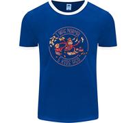 Festa Della Mamma, Ero Normale Cinque Bambini Fa Uomo Ringer T-Shirt FotL