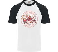 Festa Della Mamma Ero Normale Tre Bambini Fa Maglietta Baseball S/S Da Uomo
