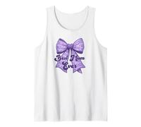 Festa della Mamma Fun Coquette Maximalist Purple Bow Best Mum Ever Canotta