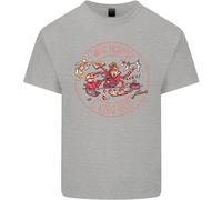 Festa Della Mamma i Was Normale Cinque Bambini Fa Uomo Cotone T-Shirt