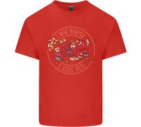 Festa Della Mamma i Was Normale Cinque Bambini Fa Uomo Cotone T-Shirt