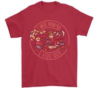 Festa Della Mamma i Was Normale Cinque Bambini Fa Uomo T-Shirt 100% Cotone