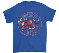 Festa Della Mamma i Was Normale Cinque Bambini Fa Uomo T-Shirt 100% Cotone