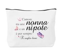 Festa Della Mamma Idee Regalo Nonna Compleanno, Pochette Trucchi Donna Regali per Nonna, Regalo Festa dei Nonni, Idee Regalo dei Nipote alla Nonna, Regali per i Nonni per Natale Festa Della Donna