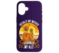 Festa della mamma Inizialmente Mia Madre Eternally My Ally Best Mom Custodia per iPhone 16