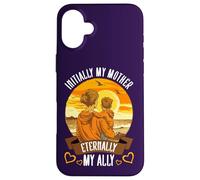 Festa della mamma Inizialmente Mia Madre Eternally My Ally Best Mom Custodia per iPhone 16 Plus