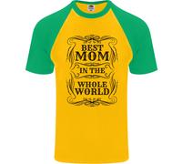 Festa Della Mamma Migliore Mamma IN The World Uomo S/S Baseball T-Shirt