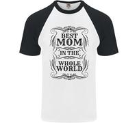 Festa Della Mamma Migliore Mamma IN The World Uomo S/S Baseball T-Shirt