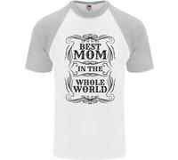 Festa Della Mamma Migliore Mamma IN The World Uomo S/S Baseball T-Shirt