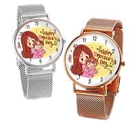 Festa della Mamma Orologio da Donna Femminile Personalizzato Idea Regalo Mamma Natale Compleanno Anniversario Elegante Amore Nonna Famiglia Perfetto Per Ogni Occasione Happy Mother's Day (Oro rosa)