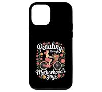Festa della mamma "Pedalando attraverso le gioie della maternità" Bicicletta Custodia per iPhone 12 mini