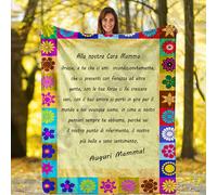 Festa della Mamma Plaid in Pile alla Nostra Cara Mamma dedica letto idea regalo