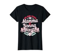 Festa della mamma regalo madre Ho due titol mamma e nonna Maglietta