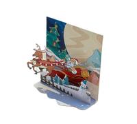 Festa di Capodanno FestivalChristmas Squisito Biglietto di invito di auguri Cartoline tridimensionali Cartoline per feste Forniture per feste Saluti all'interno Biglietti di Natale pieghevoli per