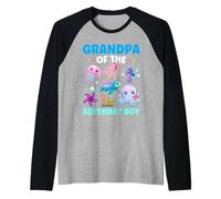Festa di compleanno del nonno sottomarino Ocean Boy e animali marini Maglia con Maniche Raglan