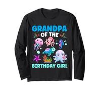 Festa di compleanno del nonno sottomarino Ocean Girl e animali marini Maglia a Manica