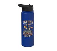 Festa di compleanno del padre del ragazzo drago Stainless Steel Insulated Water Bottle