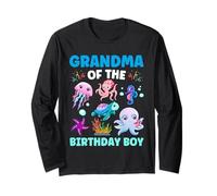 Festa di compleanno della nonna sottomarina Ocean Boy e animali marini Maglia a Manica