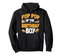 Festa di Compleanno di Pop Pop of The Birthday Boy, Operaio Edile Felpa con Cappuccio