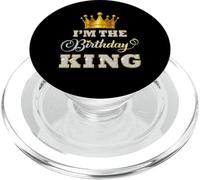 Festa di compleanno I'm The Birthday King per lui Crown Men Boys PopSockets PopGrip per MagSafe