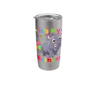 Festa di compleanno ippopotamo design per bambini e adulti Bicchiere termico in acciaio inox doppia parete