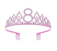 Festa di compleanno per ragazze Principesse Corone leghe di strass regolabili fasce per feste di compleanno