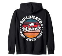 Festa di Diploma Diplomato Liceo Musicale Maturità 2025 Felpa con Cappuccio