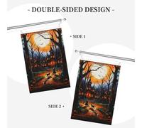 Festa di Halloween Benvenuto Giardino Bandiera 2x3 Ft Double Sided No Fade House Yard Bandiere Foto Sfondo Banner Per Cortile Portico Prato Decorazione Esterna