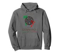 Festa di San Gennaro Piccola Italia Mappa Pasta Cucina Italiana Felpa con Cappuccio