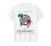 Festa di San Gennaro Piccola Italia Mappa Pasta Cucina Italiana Maglietta