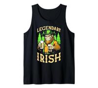 Festa di San Patrizio Bigfoot Leggendario Irish Beer Sasquatch Canotta