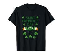 Festa di San Patrizio Irlandese Football Celebration Design Maglietta