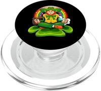 Festa di San Patrizio Leprechaun Irlandese Yoga Meditazione Design PopSockets PopGrip per MagSafe