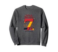 Festa di Siete Anos Spagnolo 7° Compleanno Regalo Felpa, Unisex per Adulti, Grigio Scuro, M