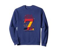 Festa di Siete Anos Spagnolo 7° Compleanno Regalo Felpa, Unisex per Adulti, Navy, M