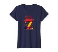 Festa di Siete Anos Spagnolo 7° Compleanno Regalo Maglietta, Donna, Navy, XL