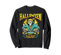 Festa Halloween Spaventosa DJ Scheletro e Beat Horror Felpa